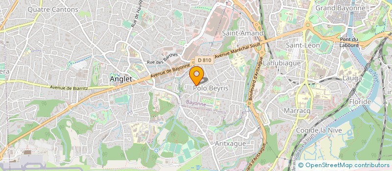 localisation de l'entreprise MADAME GENEVIEVE SAINT-JEAN  BAYONNE