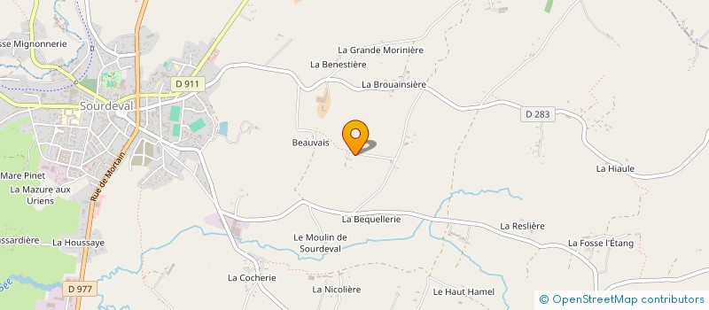 localisation de l'entreprise MADAME GENEVIEVE SAJAN à SOURDEVAL