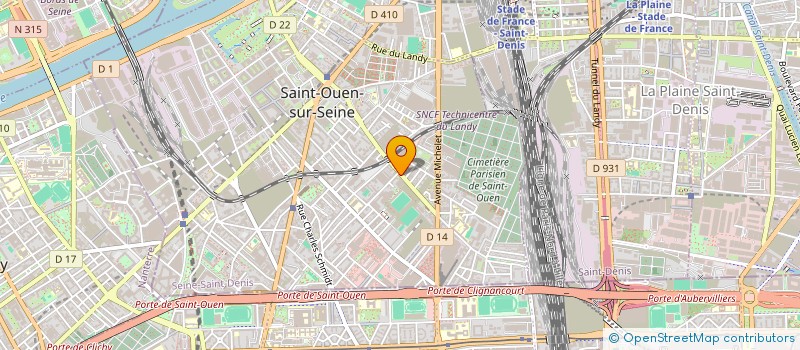 localisation de l'entreprise MADAME GENEVIEVE SAJUS à SAINT-OUEN-SUR-SEINE