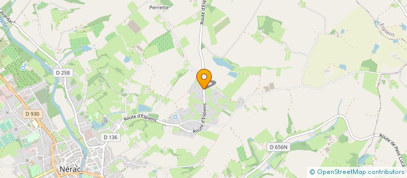 localisation de l'entreprise MADAME GENEVIEVE SALATO  NERAC