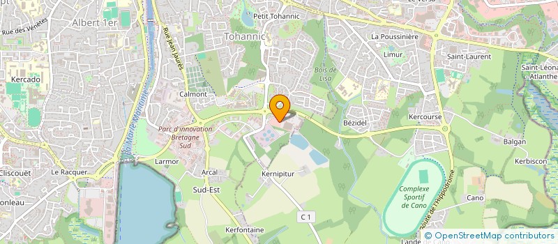 localisation de l'entreprise MADAME GENEVIEVE SALIN  VANNES