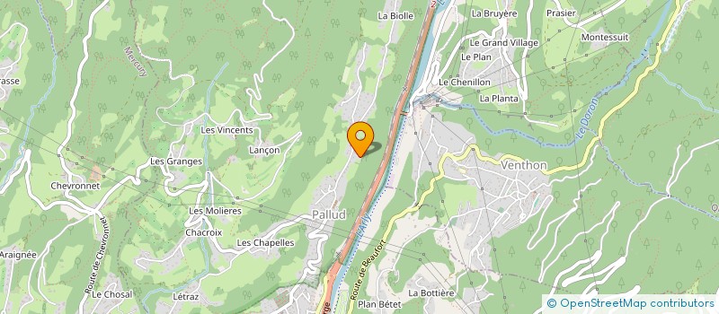 localisation de l'entreprise MADAME GENEVIEVE SALLAZ  PALLUD