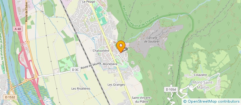 localisation de l'entreprise MADAME GENEVIEVE SARGNON  VOREPPE