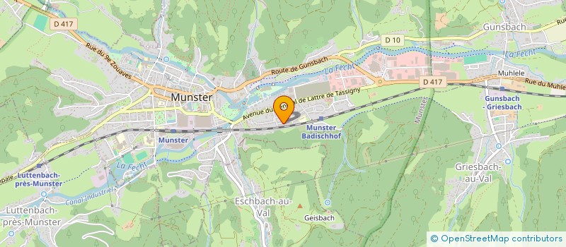 localisation de l'entreprise MADAME GENEVIEVE SATORI  GUNSBACH