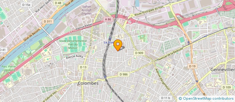 localisation de l'entreprise MADAME GENEVIEVE SCHAER  COLOMBES