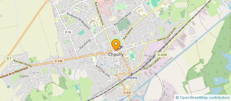 localisation de l'entreprise MADAME GENEVIEVE SCOUPE  CHAUNY