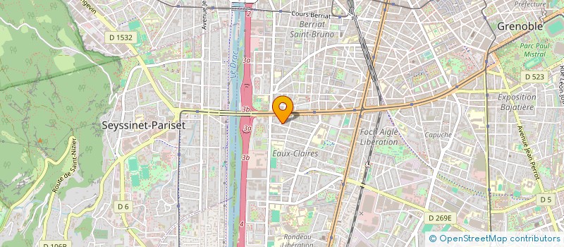 localisation de l'entreprise MADAME GENEVIEVE SELGRAD  GRENOBLE