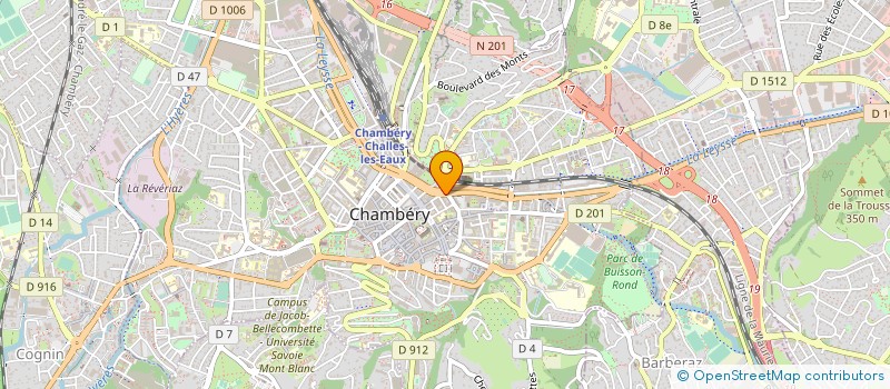 localisation de l'entreprise MADAME GENEVIEVE SERRATRICE  CHAMBERY