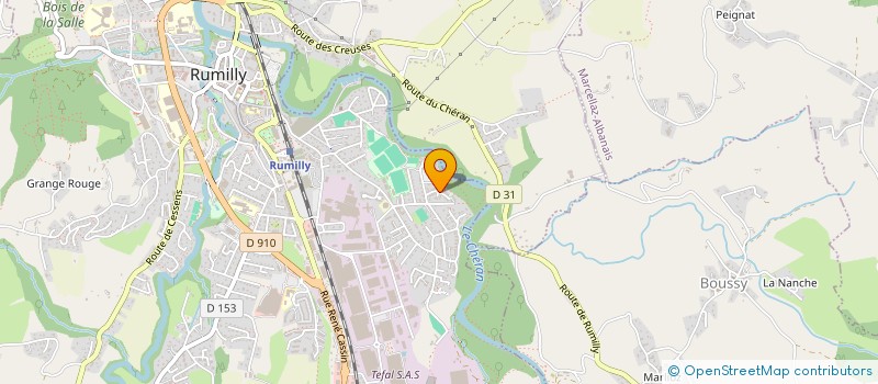 localisation de l'entreprise MADAME GENEVIEVE SERVETTAZ  RUMILLY