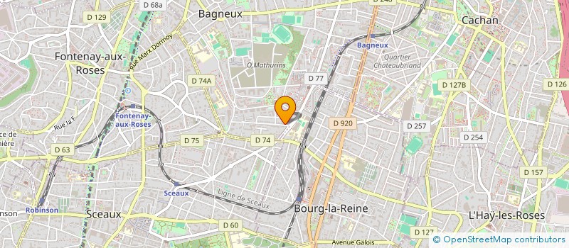 localisation de l'entreprise MADAME GENEVIEVE SEVERIN à BAGNEUX