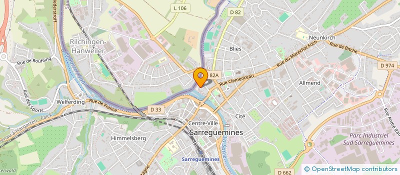 localisation de l'entreprise MADAME GENEVIEVE SIBILLE à SARREGUEMINES