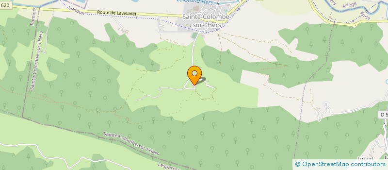 localisation de l'entreprise MADAME GENEVIEVE SICRE  SAINTE-COLOMBE-SUR-L'HERS