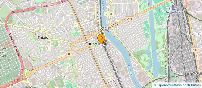 localisation de l'entreprise MADAME GENEVIEVE SOMMER  CHOISY-LE-ROI