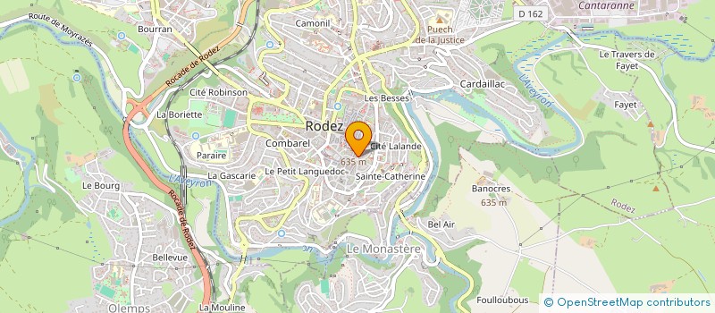 localisation de l'entreprise MADAME GENEVIEVE STAHL à RODEZ