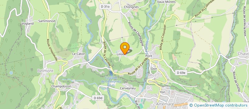 localisation de l'entreprise MADAME GENEVIEVE SUDRE à VALROMEY-SUR-SERAN