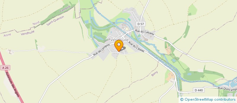 localisation de l'entreprise MADAME GENEVIEVE TABARY  VENDHUILE