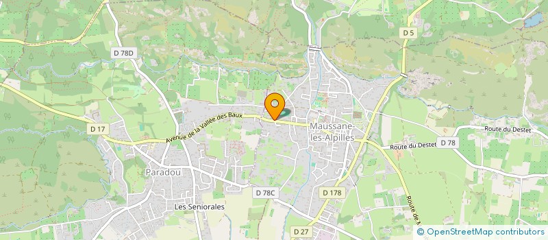 localisation de l'entreprise MADAME GENEVIEVE TADDEI à MAUSSANE-LES-ALPILLES