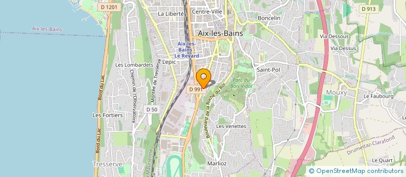 localisation de l'entreprise MADAME GENEVIEVE TAMBORINI à AIX-LES-BAINS