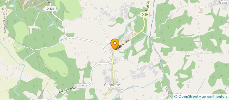 localisation de l'entreprise MADAME GENEVIEVE TASTET  CAGNOTTE