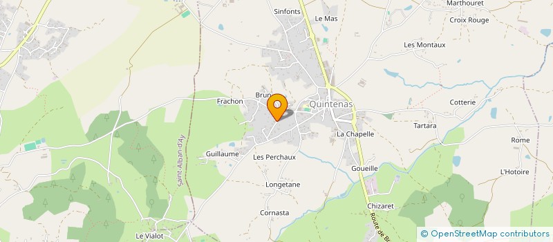 localisation de l'entreprise MADAME GENEVIEVE TATIN  QUINTENAS