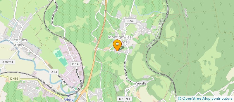 localisation de l'entreprise MADAME GENEVIEVE TETAZ  MONTIGNY-LES-ARSURES