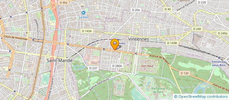 localisation de l'entreprise MADAME GENEVIEVE THIRIET à VINCENNES