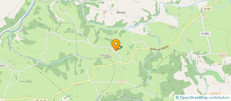 localisation de l'entreprise MADAME GENEVIEVE THOMAS  GOUTRENS