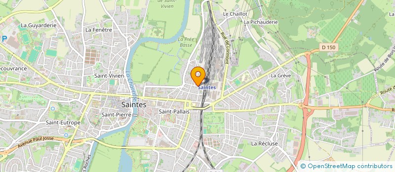 localisation de l'entreprise MADAME GENEVIEVE TISSEREAU  SAINTES