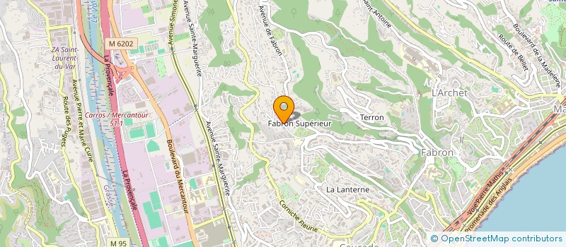 localisation de l'entreprise MADAME GENEVIEVE TOULZAC  NICE