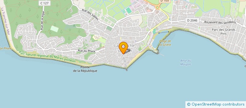 localisation de l'entreprise MADAME GENEVIEVE TOUVRON à LA TRANCHE-SUR-MER