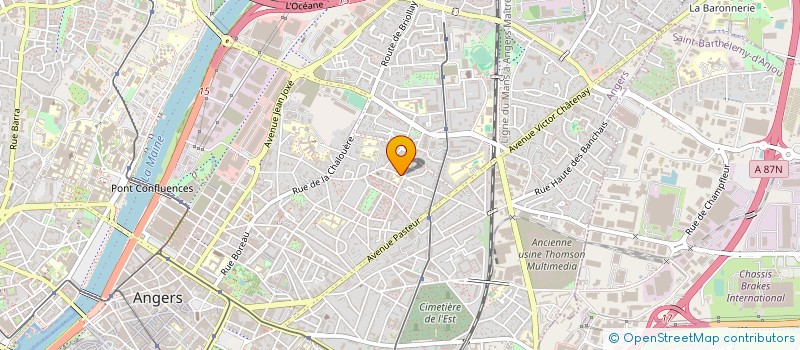 localisation de l'entreprise MADAME GENEVIEVE TRICHET  ANGERS