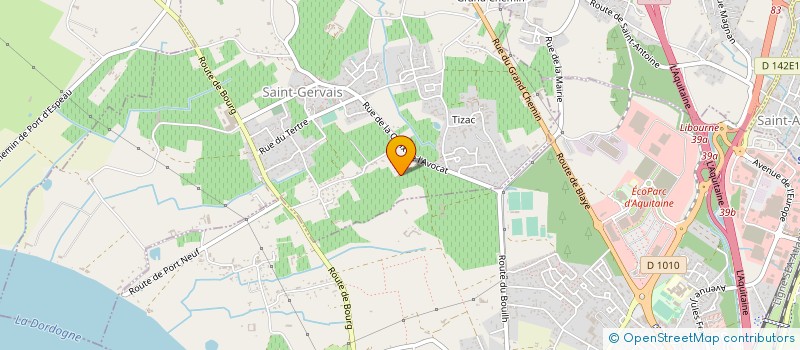 localisation de l'entreprise MADAME GENEVIEVE TRICOT  SAINT-ANDRE-DE-CUBZAC