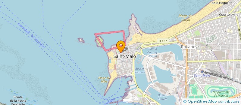 localisation de l'entreprise MADAME GENEVIEVE TROTOUX  SAINT-MALO