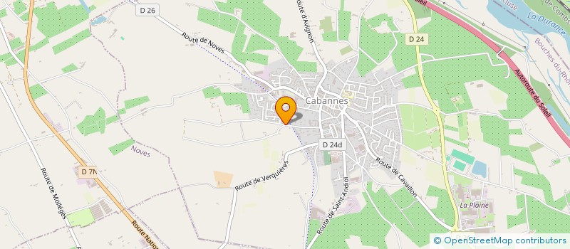 localisation de l'entreprise MADAME GENEVIEVE TRZCIONKOWSKI  CABANNES