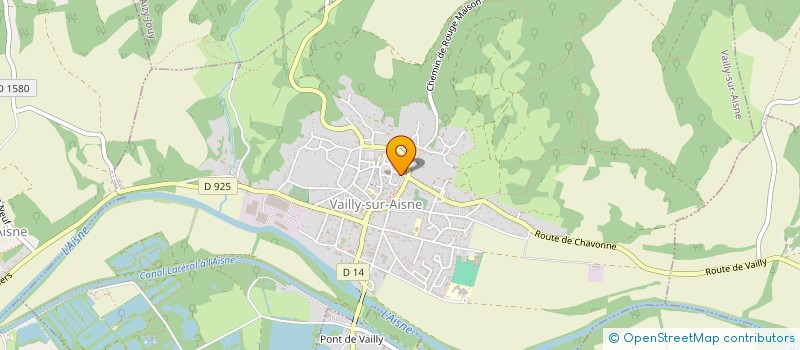 localisation de l'entreprise MADAME GENEVIEVE VANDEPUTTE à VAILLY-SUR-AISNE