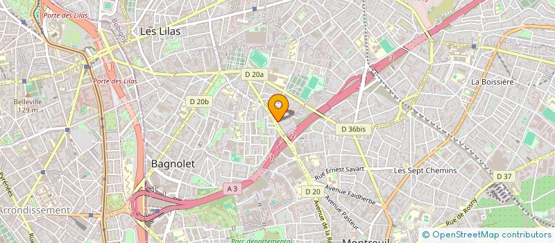 localisation de l'entreprise MADAME GENEVIEVE VEFOUR à BAGNOLET