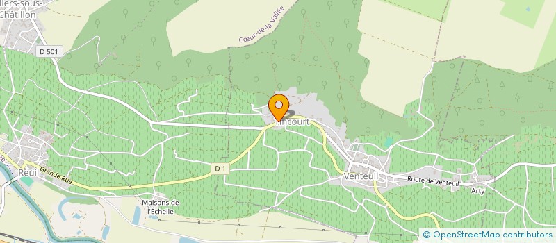 localisation de l'entreprise MADAME GENEVIEVE VELY  VENTEUIL