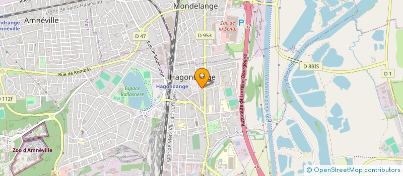 localisation de l'entreprise MADAME GENEVIEVE VENESQUE  HAGONDANGE