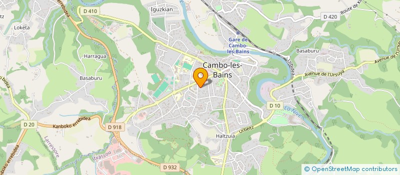 localisation de l'entreprise MADAME GENEVIEVE VENIR  CAMBO-LES-BAINS