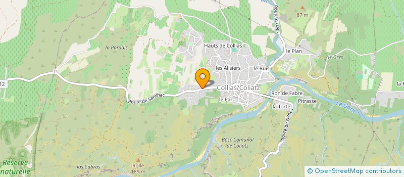 localisation de l'entreprise MADAME GENEVIEVE VIAUD  COLLIAS