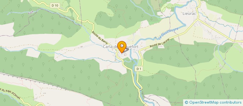 localisation de l'entreprise MADAME GENEVIEVE VIDAL à MONTSEGUR