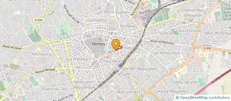 localisation de l'entreprise MADAME GENEVIEVE VIGNON  NIMES