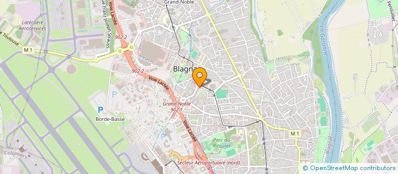 localisation de l'entreprise MADAME GENEVIEVE VILLENEUVE à BLAGNAC