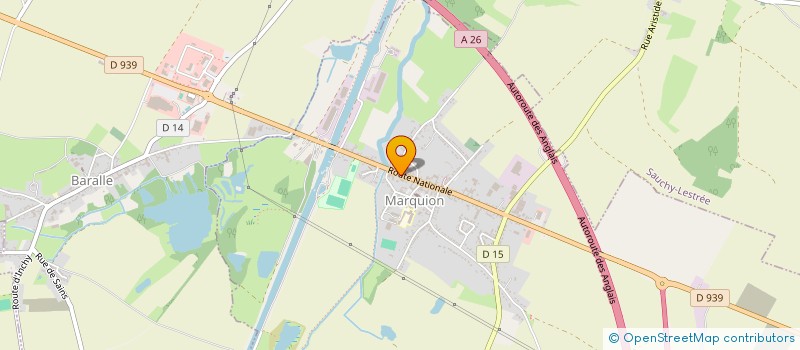 localisation de l'entreprise MADAME GENEVIEVE WAYMEL  MARQUION