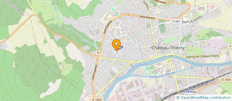 localisation de l'entreprise MADAME GENEVIEVE ZANELLO à CHATEAU-THIERRY