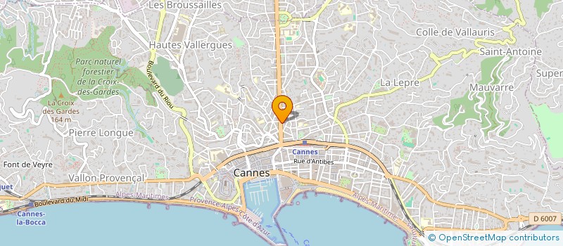 localisation de l'entreprise MADAME GENEVIEVE ZINI à CANNES