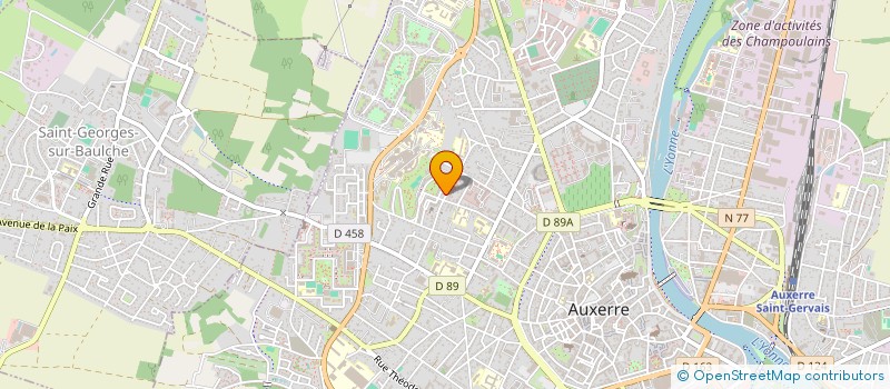 localisation de l'entreprise MADAME GENIFER CUASPA CRUZ à AUXERRE