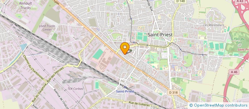 localisation de l'entreprise MADAME GENNA KEBBOUCHE  SAINT-PRIEST