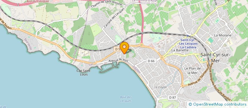 localisation de l'entreprise MADAME GENOVEVA TORRES à SAINT-CYR-SUR-MER