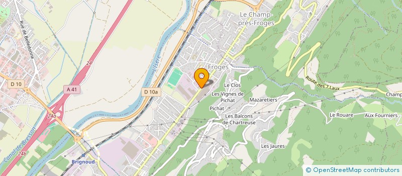 localisation de l'entreprise MADAME GENTIANE BOUVIER  CROLLES